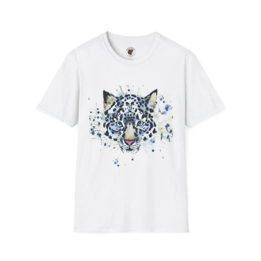 “Blue Glare” Leopard Tee – Feral Fusion Originals Printify