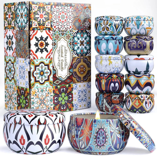 Mother’s Day Scented Candle Gift Set – 12 Luxurious Scents for Mom and Grandma Feral Fusion Tees