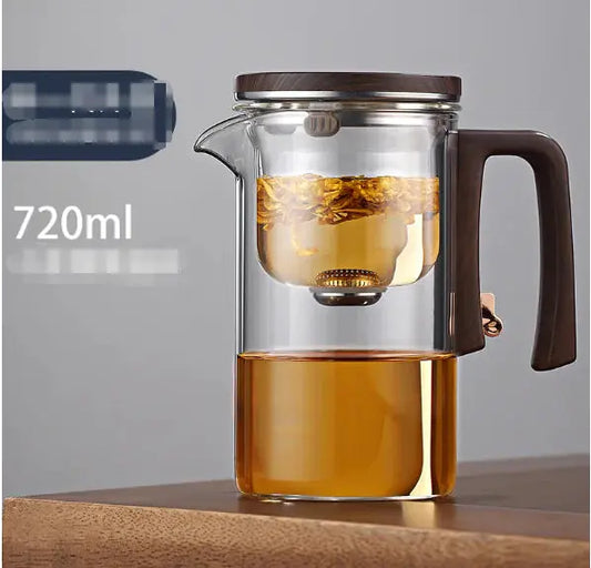 Teapot All-glass Heat-resistant Filter Feral Fusion Tees