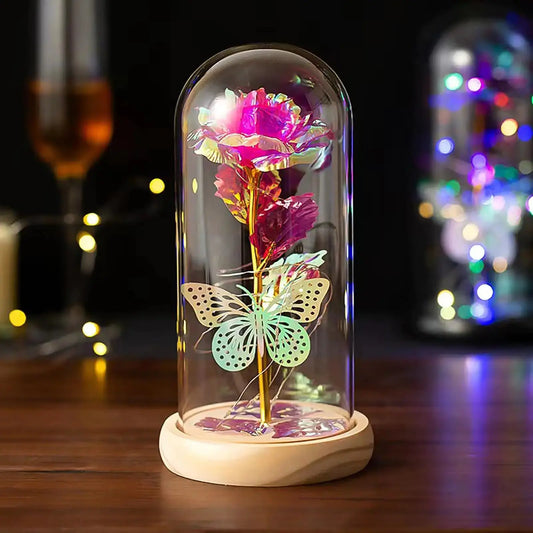 Yighaw Mothers Day Flowers Gifts Colorful Light-Up Rose Dome – A Forever Gift for Mom Feral Fusion Tees