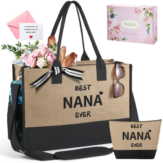 Personalized Monogram Tote Gift Set – Perfect Mother’s Day Gift for NANA Feral Fusion Tees